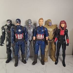 6 Avengers Talking Action Figures (Captain America & Ultron.